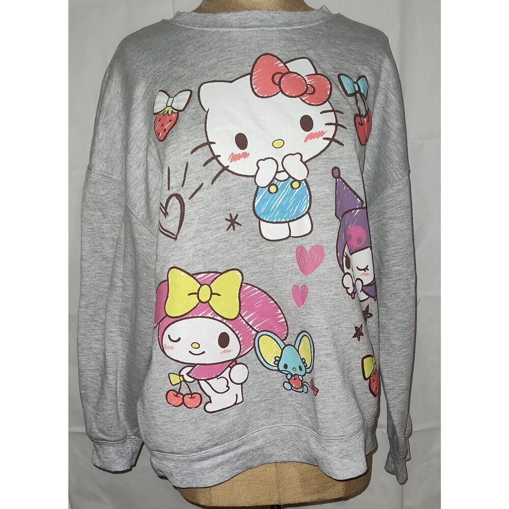 Hello Kitty & Friends Sweatshirt Girls XL (16-18) Grey
